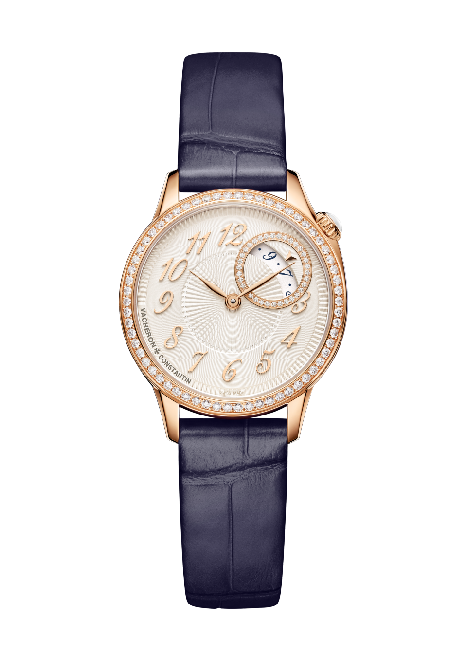 Alternative view - Image - Watch - Égérie quartz - 30 mm Pink Gold with Alligator leather strap