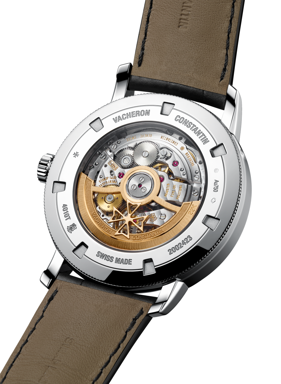 Alternative view - Ambiance product photo - Watch - Traditionnelle complete calendar - 41 mm White Gold with Alligator leather strap