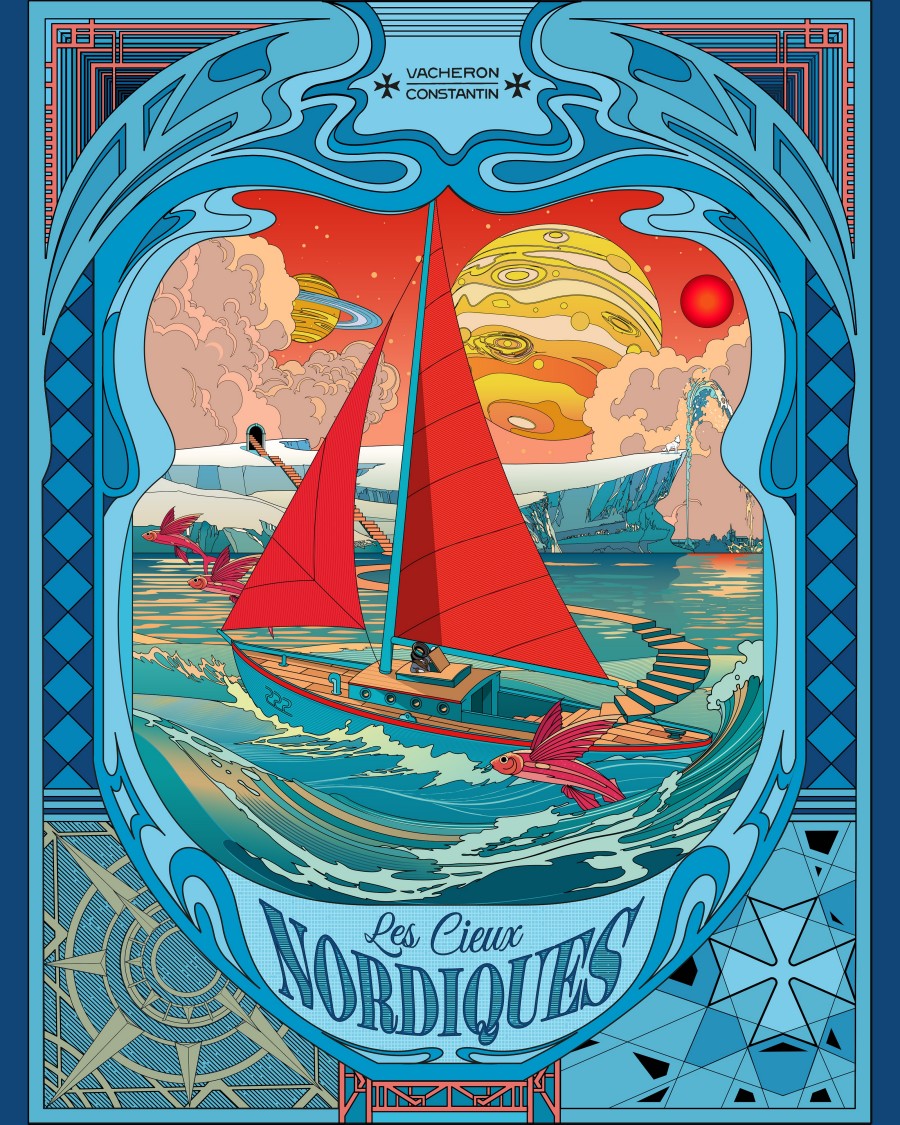 Design by Shan Jiang representing a sailing boat