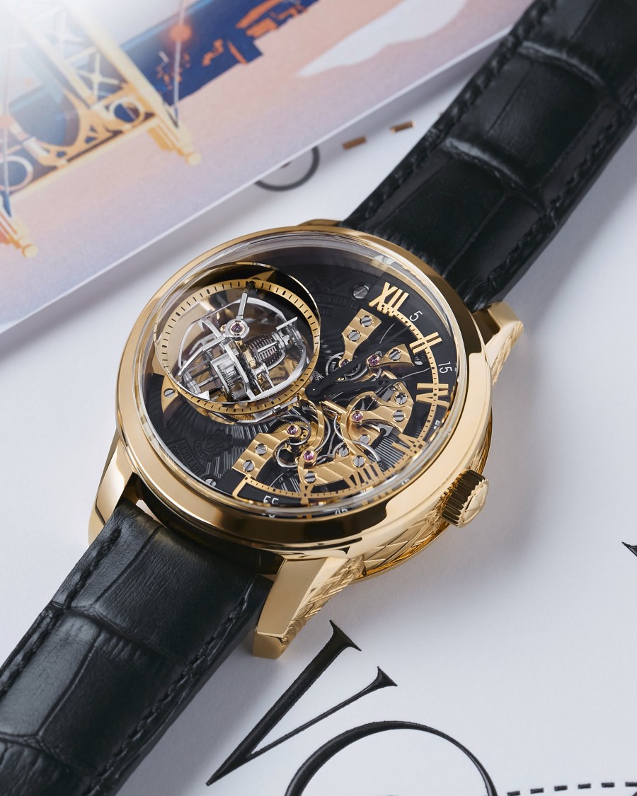 Armillary tourbillon - Tribute to art deco style