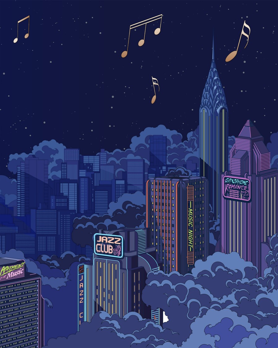 Design by Shan Jiang representing a modern town