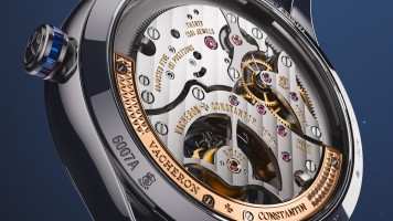 Openworked back of the Celestial watch dial