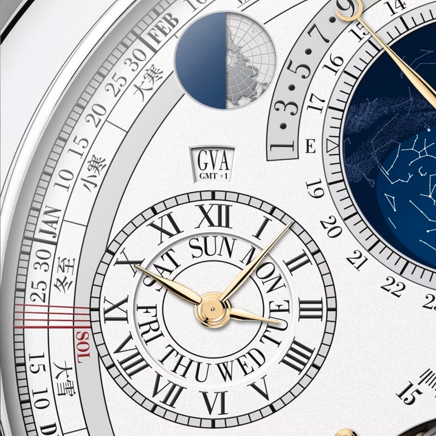 Vacheron Constantin watch that displays the time in several time zones 